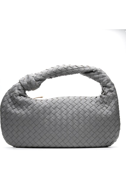 Wınd Gri Hakiki Deri Kadın Çanta