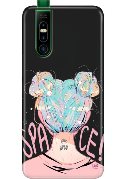 Infinix S5 Pro Kılıf Telefon Kılıfı S5-Pro Baskılı Uzaydan Gelen Kız