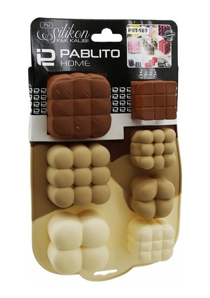 PBT-190 Pablıto 6'lı Silikon Muffin Kek Kalıbı – Yapışmaz Yüzey & Bulaşık Makinesinde Yıkanabilir