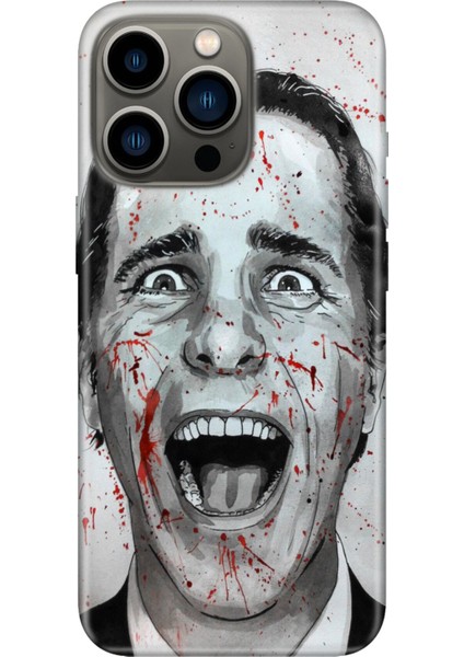 iPhone 14 Pro Max Kılıf Silikon Moderna Resimli Desenli American Psycho