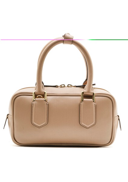 Mıdvena Pudra Hakiki Deri Kadın Çanta