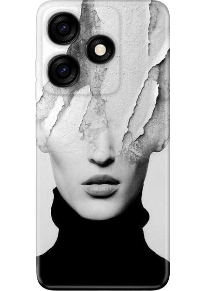 Tecno Spark 10C - Spark 10 4g Kılıf Silikon Desenli Art Girl