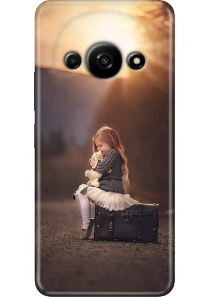 Xiaomi Redmi A3 4g 2024 Uyumlu Kılıf Desenli Baskılı Silikon Yalnız Çocuk