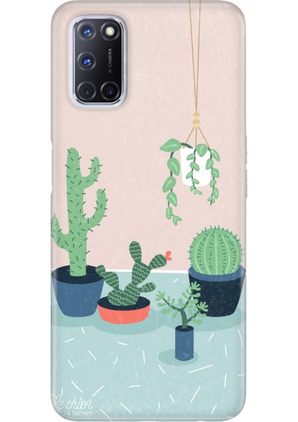 Oppo A52 A72 A92 Uyumlu Kılıf Silikon Desenli Resimli Kapak Cactus Co