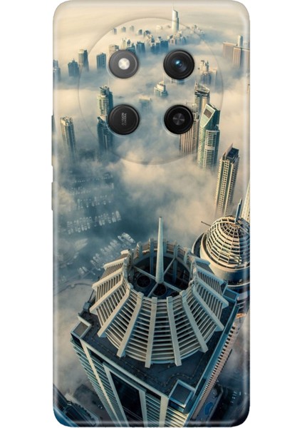 Honor X60 Pro - X9C 5g Kılıf Dekoratif Silikon Baskılı Kapak Dubai Manzara