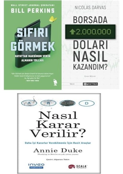 Sifiri Gormek+Borsada Iki Milyon Dolari Nasil Kazandim +Nasil Karar Verilir=(3 Kitap)