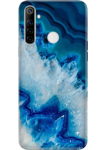 Realme C3 5i 6i Uyumlu Kılıf Silikon Desenli Resimli Kapak Koyu Ametist