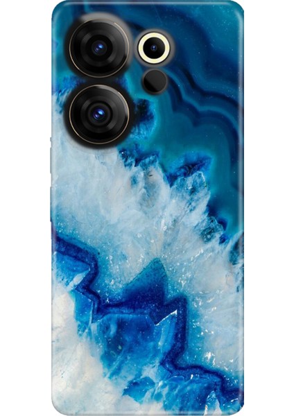 Tecno Camon 20 Premier 5g Uyumlu Kılıf Silikon Desenli Resimli Koyu Ametist