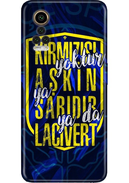 General Mobile Gm 22 Pro Uyumlu Kılıf 0.4mm Lazer Kesim Silikon Kapak Aşkın Rengi Sarı Lacivert