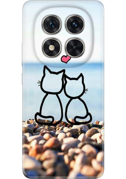 Xiaomi Redmi Note 15 Pro 5g Kılıf Renkli Silikon Baskılı Tpu Kedilerin Aşkı