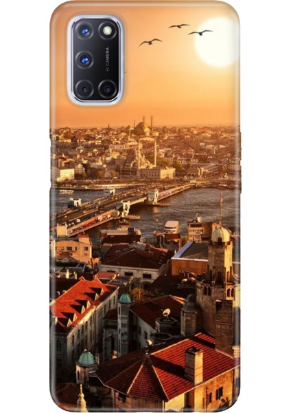 Oppo A52 A72 A92 Uyumlu Kılıf Silikon Desenli Resimli Kapak Galata
