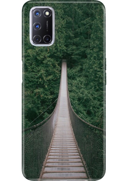 Oppo A52 A72 A92 Uyumlu Kılıf Silikon Desenli Resimli Kapak Korku Köprüsü