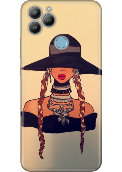 General Mobile Gm 22 / Gm 22S Kılıf 0.4mm Lazer Kesim Silikon Kapak Modaguru