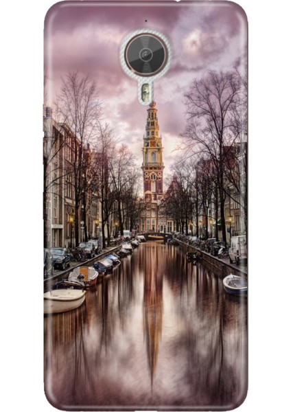 General Mobile Gm 5 Plus Uyumlu Kılıf Silikon Desenli Tam Koruma Resimli Amsterdam