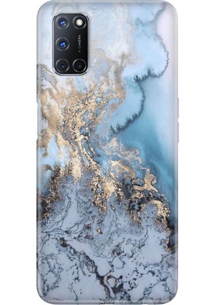 Oppo A52 A72 A92 Kılıf Uyumlu Trend Ol Kapak Silikon Antic Marble