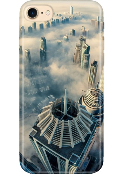 iPhone 7 8 Se 2020 2022 Uyumlu Kılıf Desenli Baskılı Silikon Dubai Manzara