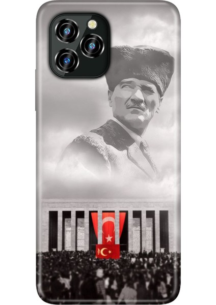 Oukitel C21 Pro Kılıf Silikon Desenli Resimli Uv Kapak Gazi Mustafa