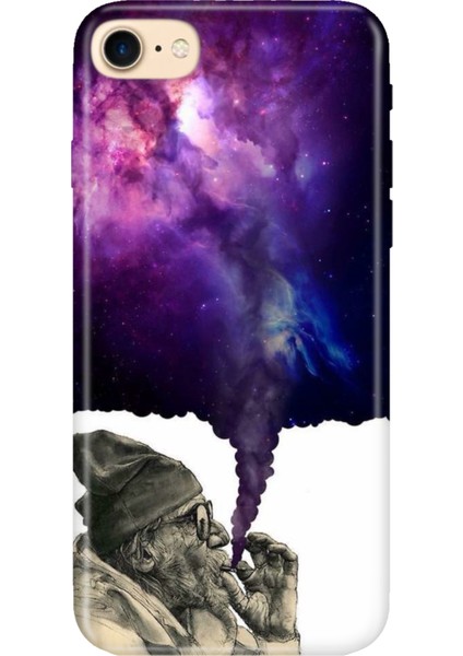 iPhone 7 8 Se 2020 2022 Uyumlu Kılıf Desenli Baskılı Silikon Smoke