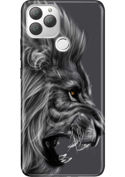 General Mobile Gm 22 Plus Kılıf 0.4mm Lazer Kesim Silikon Stok:kara Aslan