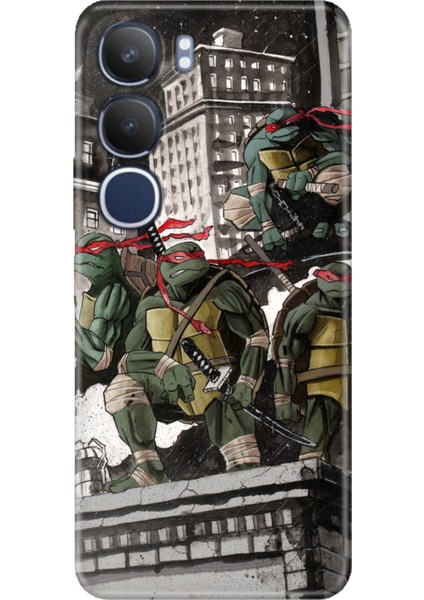 Vivo Y19S Kılıf Vivo Y19S Dekoratif Silikon Baskılı A58 Kapak Ninja K