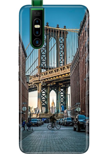 Infinix S5 Pro Kılıf Telefon Kılıfı S5-Pro Baskılı Brooklyn Köprüsü
