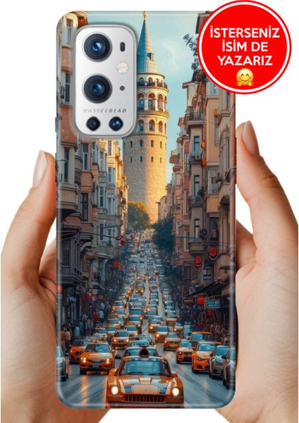 Oneplus 9 Pro Kılıf Lüks Desenli Silikon Cover Case Galata Francisco