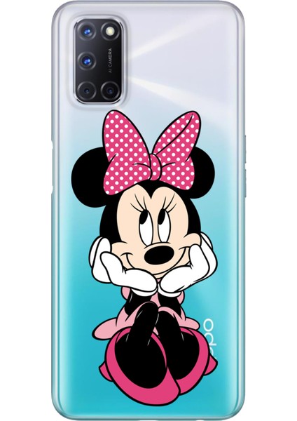 Oppo A52 A72 A92 Uyumlu Kılıf Silikon Desenli Resimli Kapak Minnie Karakter