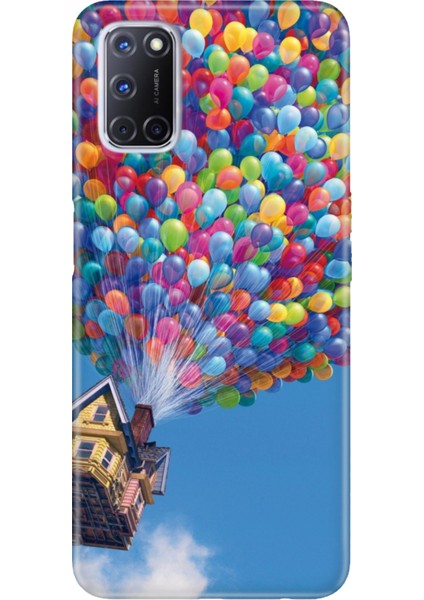 Oppo A52 A72 A92 Uyumlu Kılıf Silikon Desenli Resimli Kapak Balonlu Ev