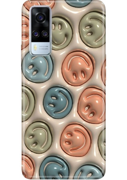 Vivo Y51 Uyumlu Kılıf Resimli Desenli Silikon Smiling