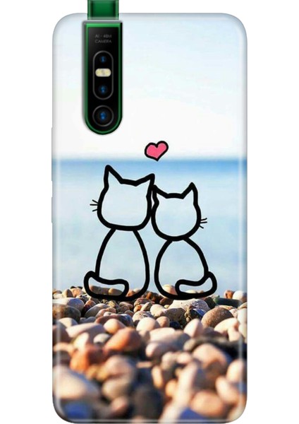 Infinix S5 Pro Kılıf Telefon Kılıfı S5-Pro Baskılı Kedilerin Aşkı