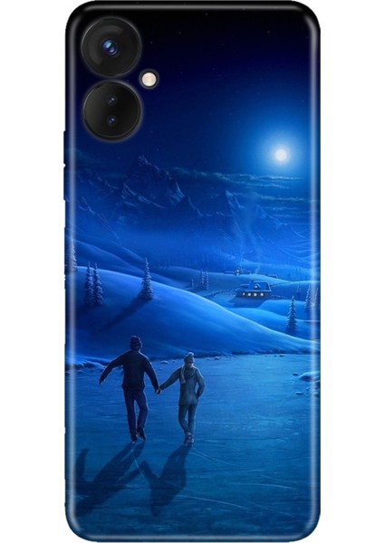 Oneplus 9 Pro Kılıf Silikon Desenli Resimli Uv Kapak Cold Love