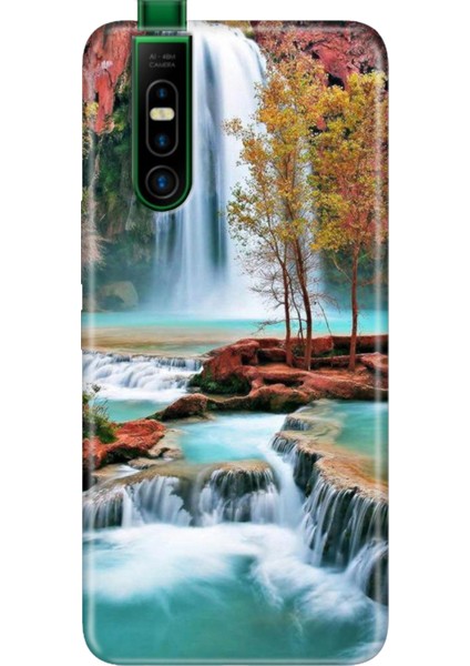 Infinix S5 Pro Kılıf Silikon Desenli Infinix S5 Pro Şelale