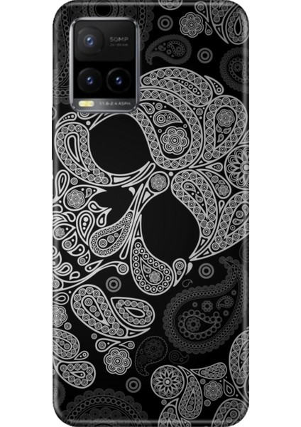 Vivo Y33S Uyumlu Kılıf Desenli Baskılı Silikon Skuller