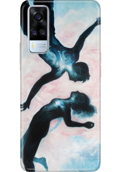 Vivo Y51 Uyumlu Kılıf Desenli Baskılı Silikon Waterlove