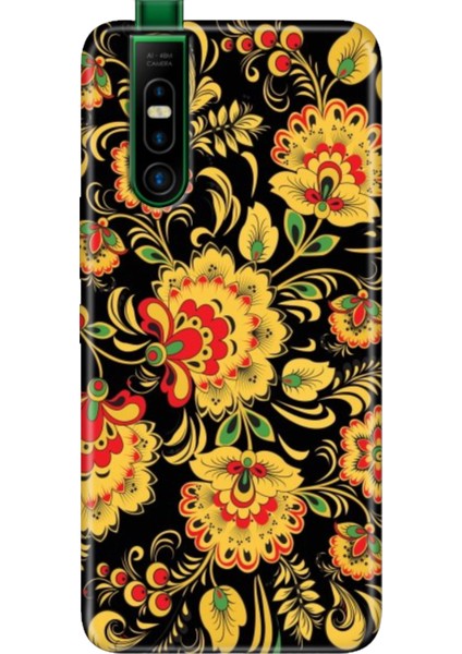 Infinix S5 Pro Kılıf Silikon Desenli Infinix S5 Pro Khokhloma
