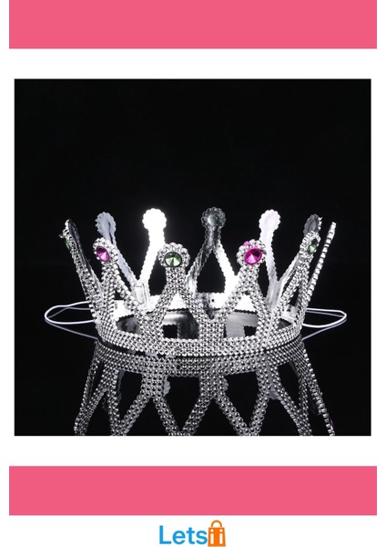 Gümüş Renk Kraliçe Tacı Yumuşak Esnek Plastik modelleri