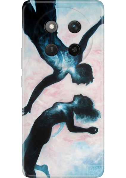 Honor X60 Pro - X9C 5g Kılıf Dekoratif Silikon Baskılı Kapak Waterlove