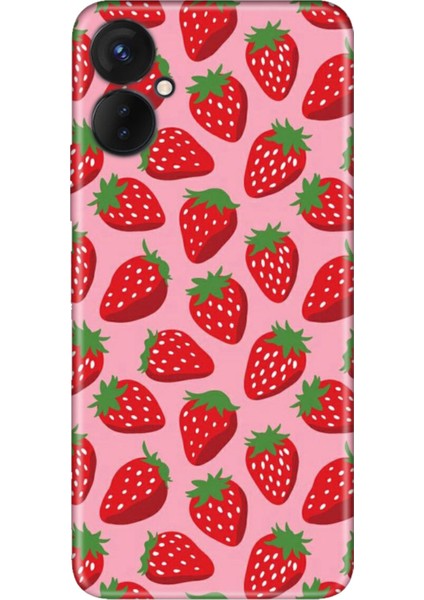 Oneplus 9 Pro Kılıf Silikon Desenli Resimli Uv Kapak Tatlı Çilek