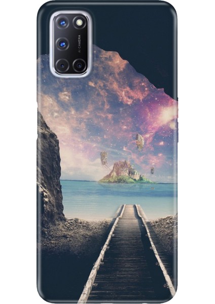 Oppo A52 A72 A92 Uyumlu Kılıf Silikon Desenli Resimli Kapak Tren Yolu