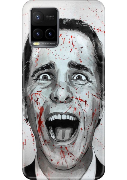 Vivo Y33S Uyumlu Kılıf Desenli Baskılı Silikon American Psycho