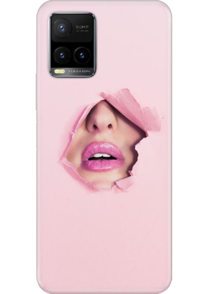 Vivo Y33S Uyumlu Kılıf Desenli Baskılı Silikon Saklı Aşk