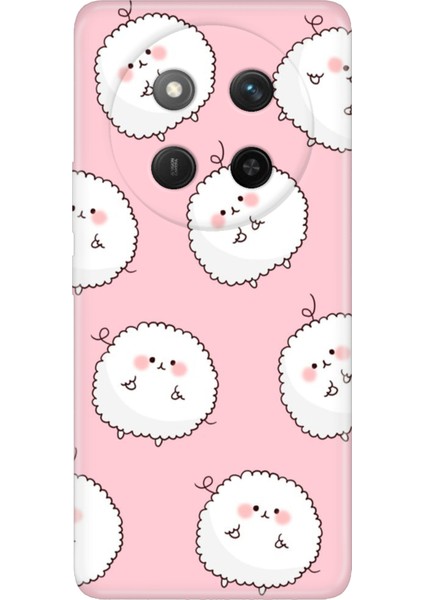 Honor X60 Pro - X9C 5g Kılıf Renkli Silikon Baskılı Tpu Tombul Kuzular