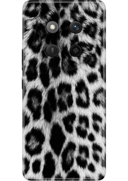 Honor X60 Pro 5g Kılıf Cvr Tema Art Desenli Baskılı Silikon Siyah Kürk