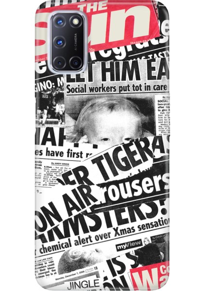 Oppo A52 A72 A92 Uyumlu Kılıf Silikon Desenli Resimli Kapak Gazete News