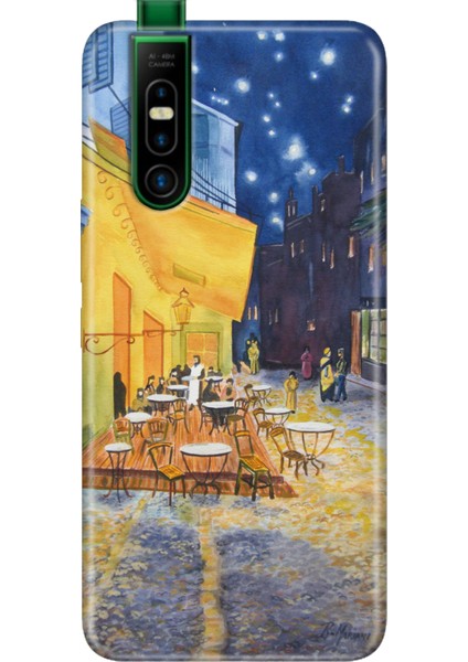 Infinix S5 Pro Kılıf Telefon Kılıfı S5-Pro Baskılı Night Cafe