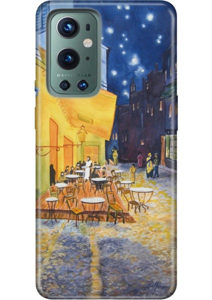 Oneplus 9 Pro Kılıf Tioserisi Resimli Silikon Night Cafe