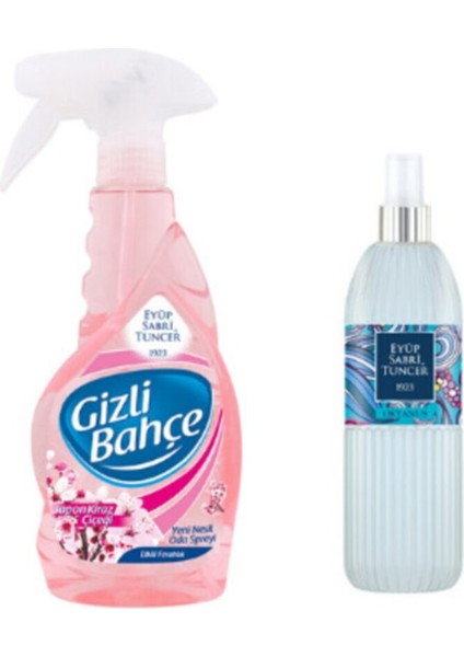 Oda Spreyi Japon Kiraz Çiçeği 500 ml ve Okyanus 150 ml Kolonya