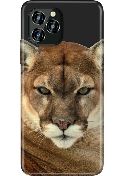 Oukitel C21 Pro Kılıf Silikon Desenli Resimli Uv Kapak Asil Aslan Kaplan