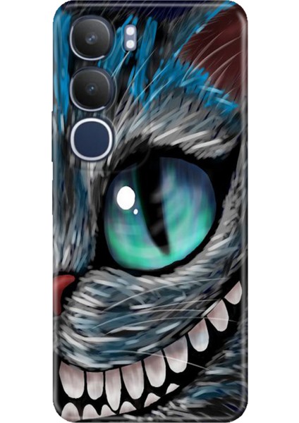 Vivo Y19S Kılıf Vivo Y19S Renkli Silikon Baskılı Tpu Arsız Kedi