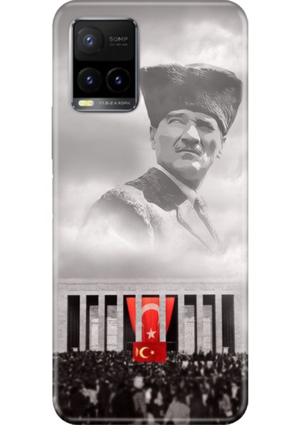 Vivo Y33S Uyumlu Kılıf Desenli Baskılı Silikon Gazi Mustafa